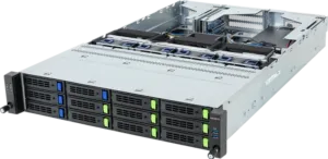 Servidor GIGABYTE R263-Z35-AAL1 com AMD EPYC 9005/9004, 3 GPUs PCIe Gen5, 2U, Fonte 2700W Titanium