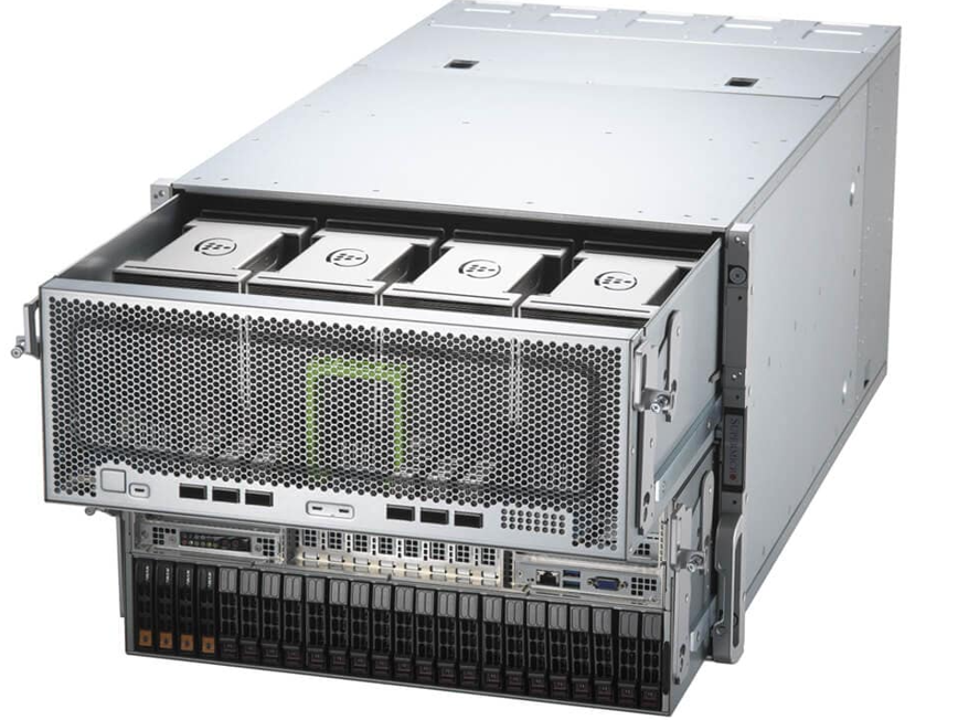 Supermicro SuperServer SYS-820GH-TNR2 com 8x Gaudi 2, Xeon 3ª Geração, 8U