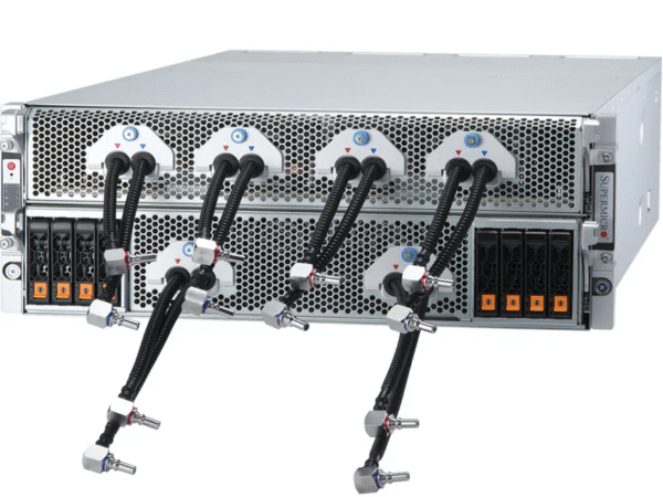 Supermicro A+ Server AS-4125GS-TNHR2-LCC com 8x NVIDIA HGX H100/H200, AMD EPYC 9004/9005, 4U, Refrigeração Líquida