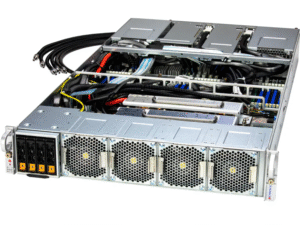 Supermicro SYS-221GE-TNHT-LCC 2U Liquid-Cooled com NVIDIA HGX H100/H200 4-GPU e Intel Xeon 5ª/4ª Geração