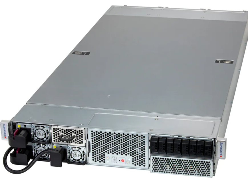 Supermicro IoT SuperServer SYS-212GB-NR 2U com até 4 GPUs NVIDIA RTX PRO™ 6000 Blackwell / H200, CPU Intel Xeon 6700, 2TB DDR5, 4 NVMe E1.S