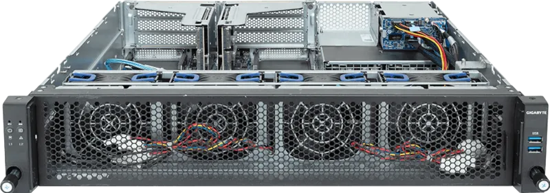 GIGABYTE Edge Server E263-S30-AAV1 – 2U, 5ª/4ª Gen Intel Xeon, 2x PCIe Gen5 GPUs, 16x DDR5 RDIMM - Imagem 2