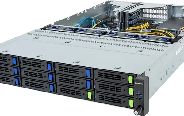 GIGABYTE R264-S33-AAL1 – Rack Server 2U com Intel Xeon 6, 3x PCIe Gen5 GPUs e Fonte Redundante Titanium