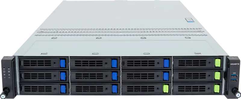 GIGABYTE R264-S33-AAL1 – Rack Server 2U com Intel Xeon 6, 3x PCIe Gen5 GPUs e Fonte Redundante Titanium - Imagem 5