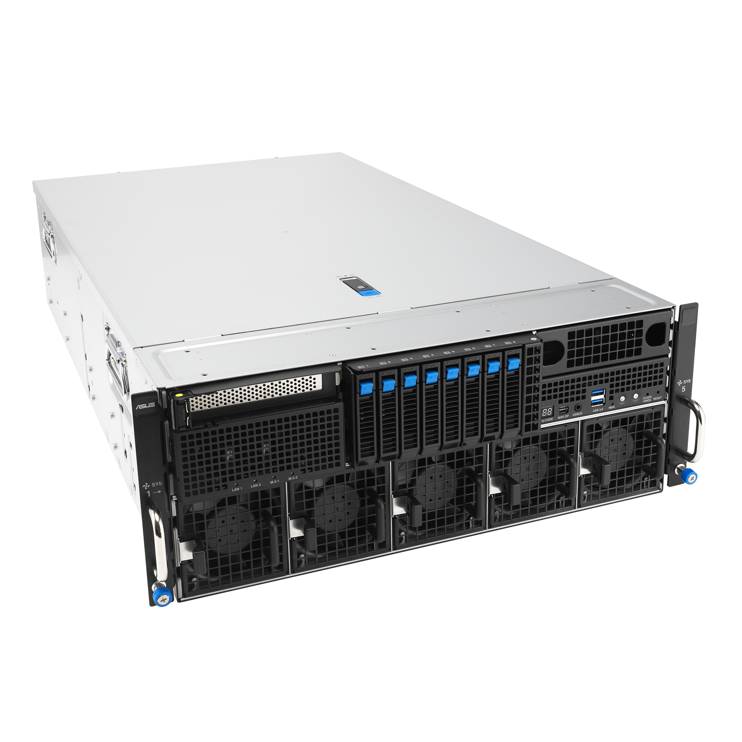 ASUS ESC8000-E12P | Servidor GPU 4U Intel Xeon 6 com 8 GPUs NVIDIA MGX e PCIe 5.0 - Imagem 2