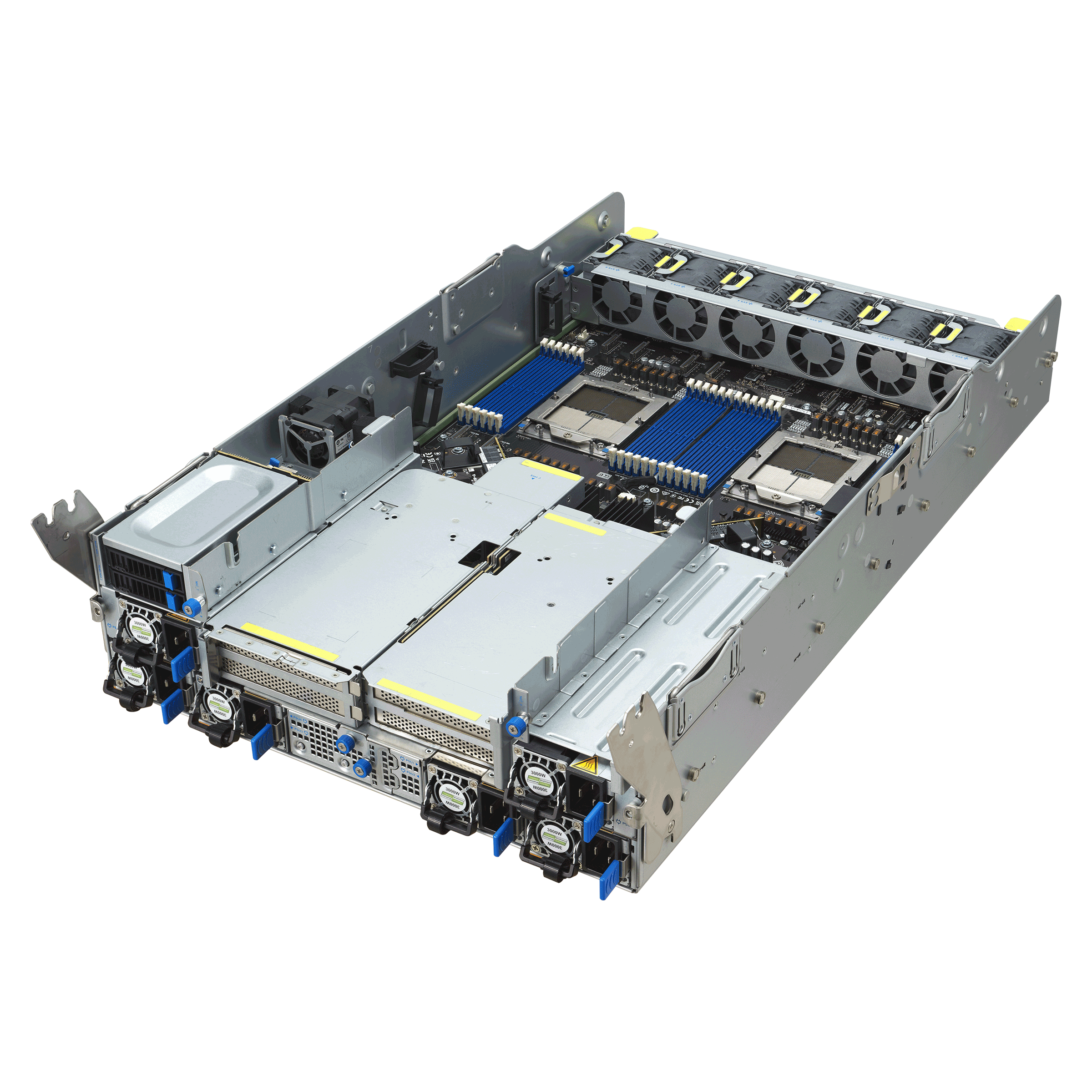 ASUS ESC A8A-E12U – Servidor GPU 7U com 8 AMD Instinct™ MI325X, Dual AMD EPYC™ 9005, 11 PCIe, 24 DIMMs e 10 NVMe - Imagem 14