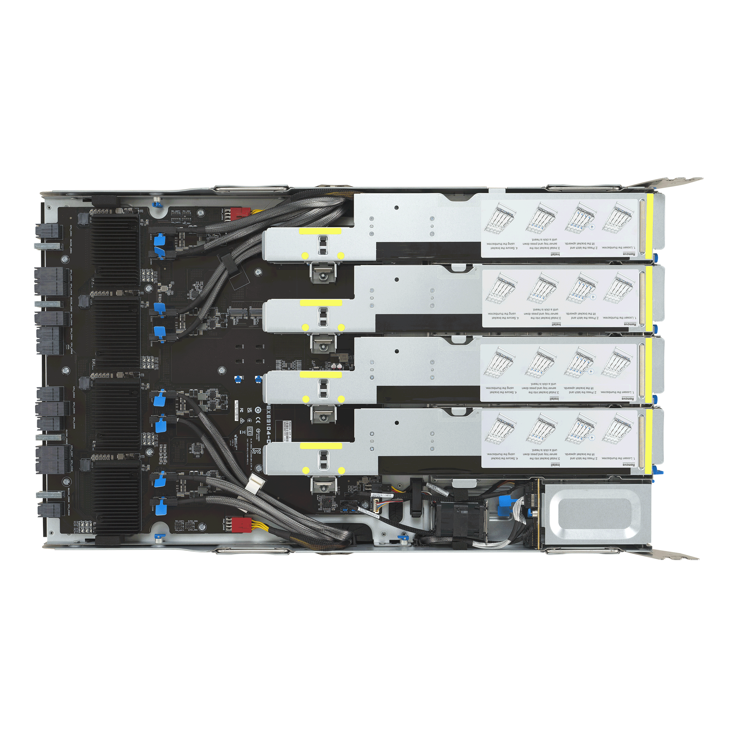 ASUS ESC A8A-E12U – Servidor GPU 7U com 8 AMD Instinct™ MI325X, Dual AMD EPYC™ 9005, 11 PCIe, 24 DIMMs e 10 NVMe - Imagem 16