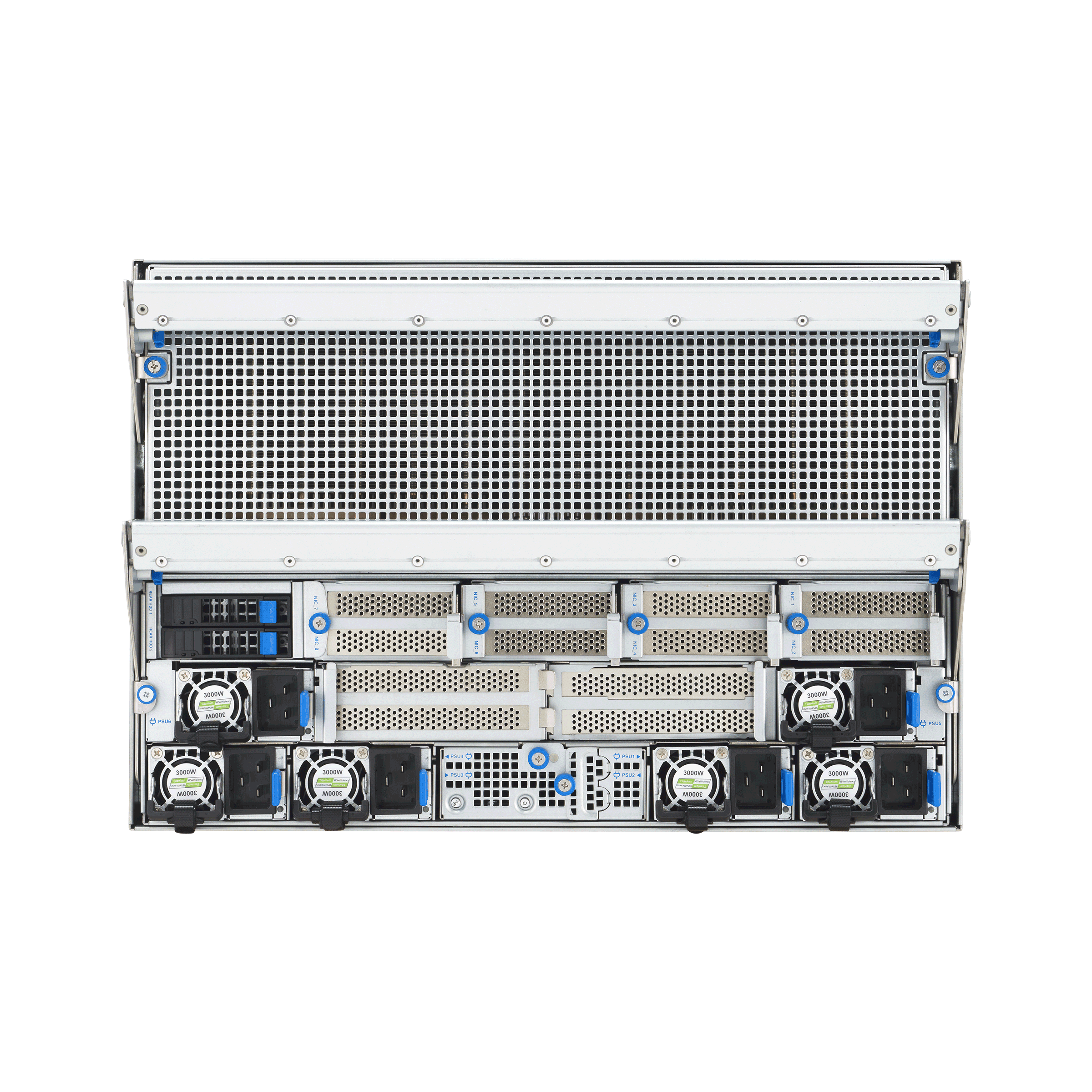 ASUS ESC A8A-E12U – Servidor GPU 7U com 8 AMD Instinct™ MI325X, Dual AMD EPYC™ 9005, 11 PCIe, 24 DIMMs e 10 NVMe - Imagem 20