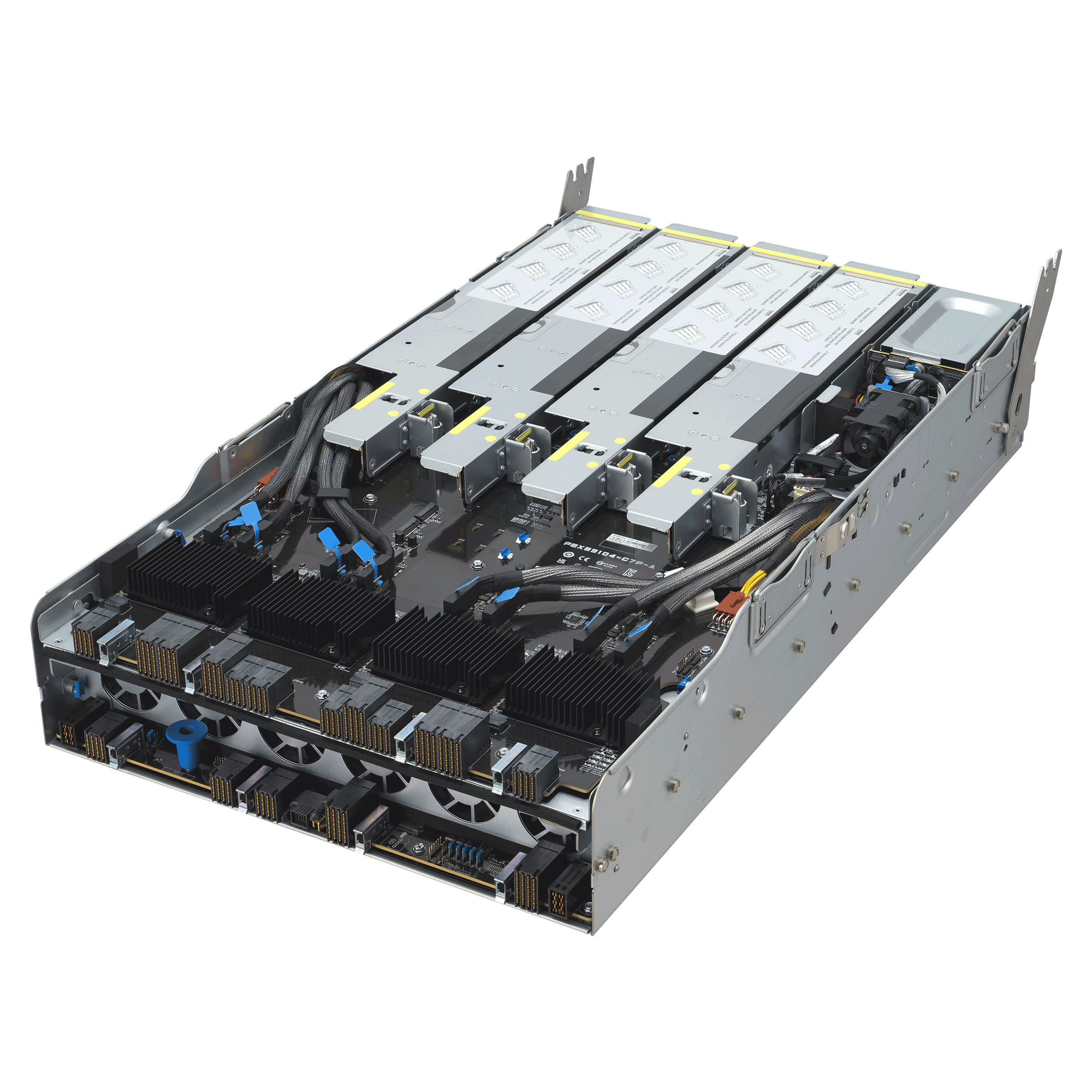 ASUS ESC A8A-E12U – Servidor GPU 7U com 8 AMD Instinct™ MI325X, Dual AMD EPYC™ 9005, 11 PCIe, 24 DIMMs e 10 NVMe - Imagem 4