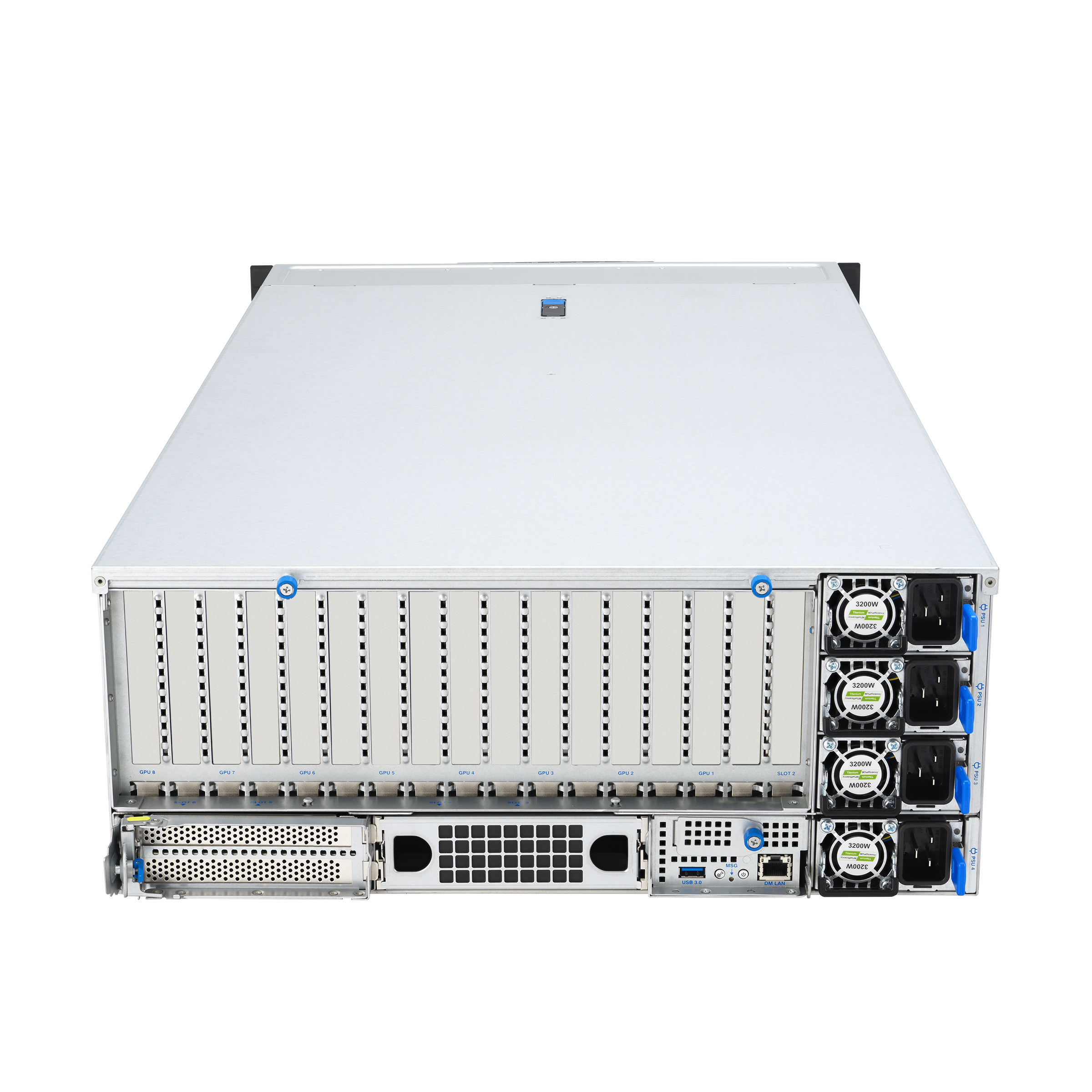 ASUS ESC8000A-E13 — Servidor GPU 4U com Dual AMD EPYC 9005, Suporte a 8 GPUs NVIDIA H200 ou RTX PRO 6000, PCIe 5.0 e DDR5 6400MHz - Imagem 9