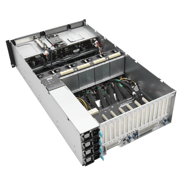 ASUS ESC8000A-E11 – Servidor GPU 4U com AMD EPYC 7003, 8 GPUs, PCIe 4.0 e Fonte 80 Plus Titanium - Imagem 8