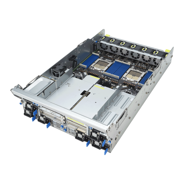 ASUS ESC N8A-E12 — Servidor 7U com 8 GPUs NVIDIA H100, Dual AMD EPYC 9004 e 12 PCIe Gen5 para IA e HPC - Imagem 13