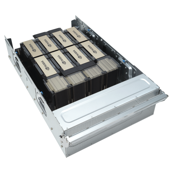 ASUS ESC N8A-E12 — Servidor 7U com 8 GPUs NVIDIA H100, Dual AMD EPYC 9004 e 12 PCIe Gen5 para IA e HPC - Imagem 17