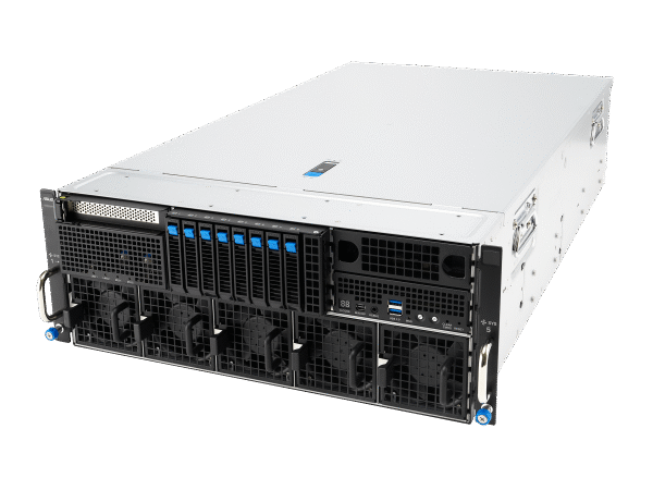 ASUS ESC8000A-E13P – Servidor GPU 4U AMD EPYC 9005 com 8x NVIDIA H200 / RTX 6000 Blackwell e PCIe 5.0