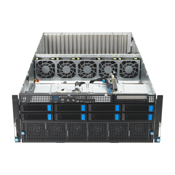 Servidor ASUS ESC8000-E11 – 4U Dual Socket, 5ª Geração Intel Xeon Scalable, até 8 GPUs, PCIe 5.0, NVMe, Fonte 3000W Titanium - Imagem 5