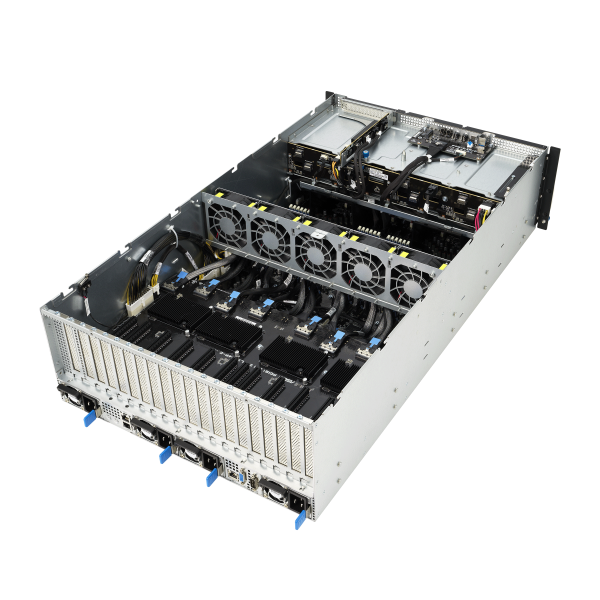ASUS ESC8000A-E12P – Servidor GPU 4U Dual AMD EPYC 9004 com 8 GPUs, PCIe 5.0 e Fonte 3000W Titanium - Imagem 5