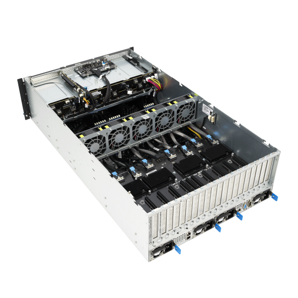 ASUS ESC8000A-E12P – Servidor GPU 4U Dual AMD EPYC 9004 com 8 GPUs, PCIe 5.0 e Fonte 3000W Titanium - Imagem 6
