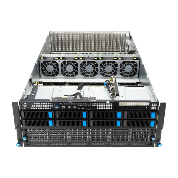 ASUS ESC8000A-E12P – Servidor GPU 4U Dual AMD EPYC 9004 com 8 GPUs, PCIe 5.0 e Fonte 3000W Titanium - Imagem 7