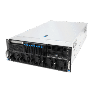 ASUS ESC8000-E12 – Servidor GPU 4U com 8x GPUs NVIDIA H200 / RTX 6000 Blackwell / Intel Gaudi 3, Dual Intel Xeon 6, DDR5 e NVMe PCIe 5.0